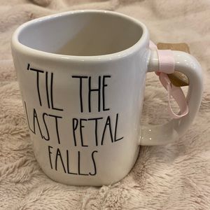 Rae Dunn Disney 'TIL THE LAST PETAL FALLS Double Sided Mug